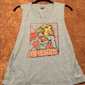 Under Armour Supergirl muscle tank top.